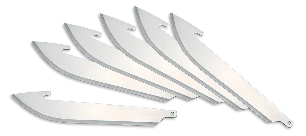 Outdoor Edge Replacement Knife Blades RazorLite Drop Point 3" 420J2 SS 6 Blades RR306