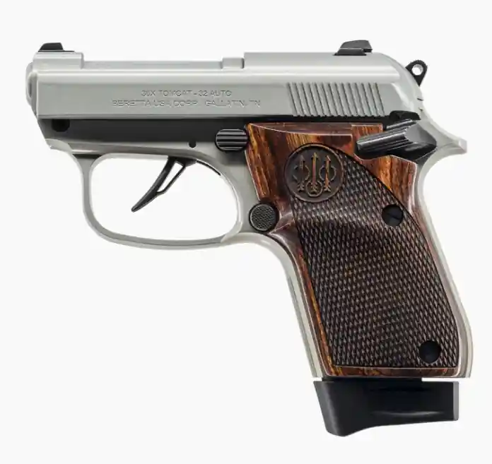 Beretta 30X Tomcat Just in Case 32ACP 2.4″ w/ Wood Grips, Stainless J30X32R8IN
