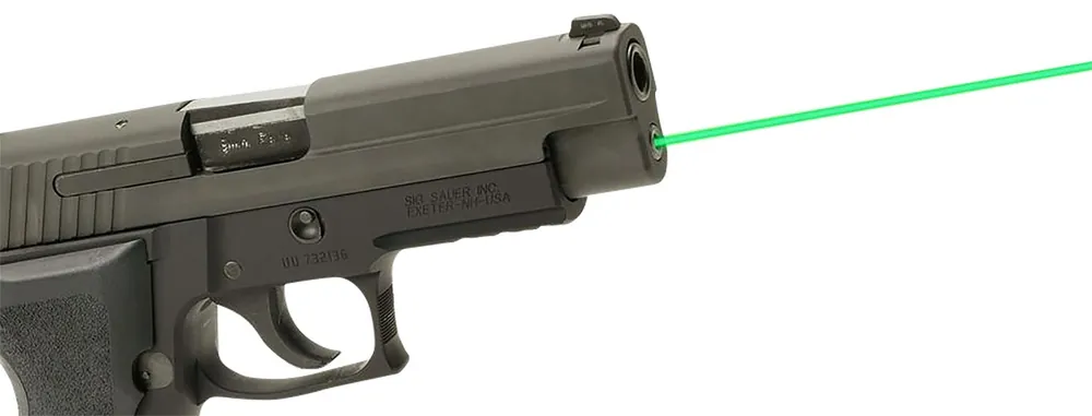 LaserMax Green Guide Rod Laser for Sig Sauer 226 50-Meter Range Aluminum Size 393 Battery Black