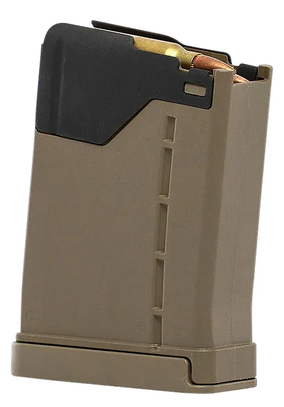 Lancer L5AWM 10rd 5.56x45mm FDE Polymer w/ Steel Feed Lips Fits AR-15 232042