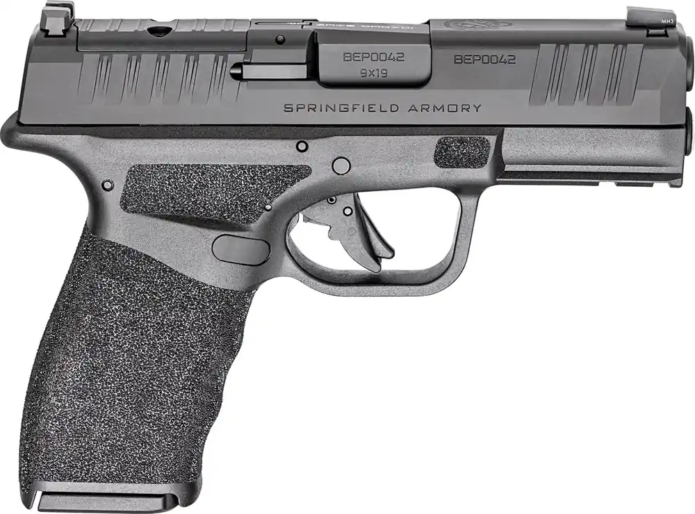 Springfield Hellcat Pro OSP 9mm 10+1 3.70" Steel Barrel/Slide Tritium Front Sight Optic Ready CA Compliant Black HCP9379BOSPCA