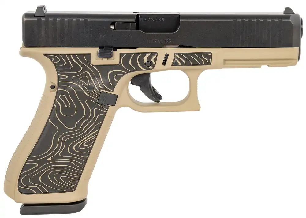 Glock G17 Gen5 9mm Pistol 17+1 4.50" Barrel Steel Slide Polymer Frame Fixed Sights Accessory Rail Black/FDE PA175S204EXPCT