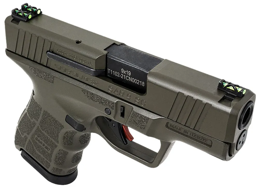 SAR USA SAR9 SC 9mm Luger Pistol 3.30" OD Green SAR9SCOD