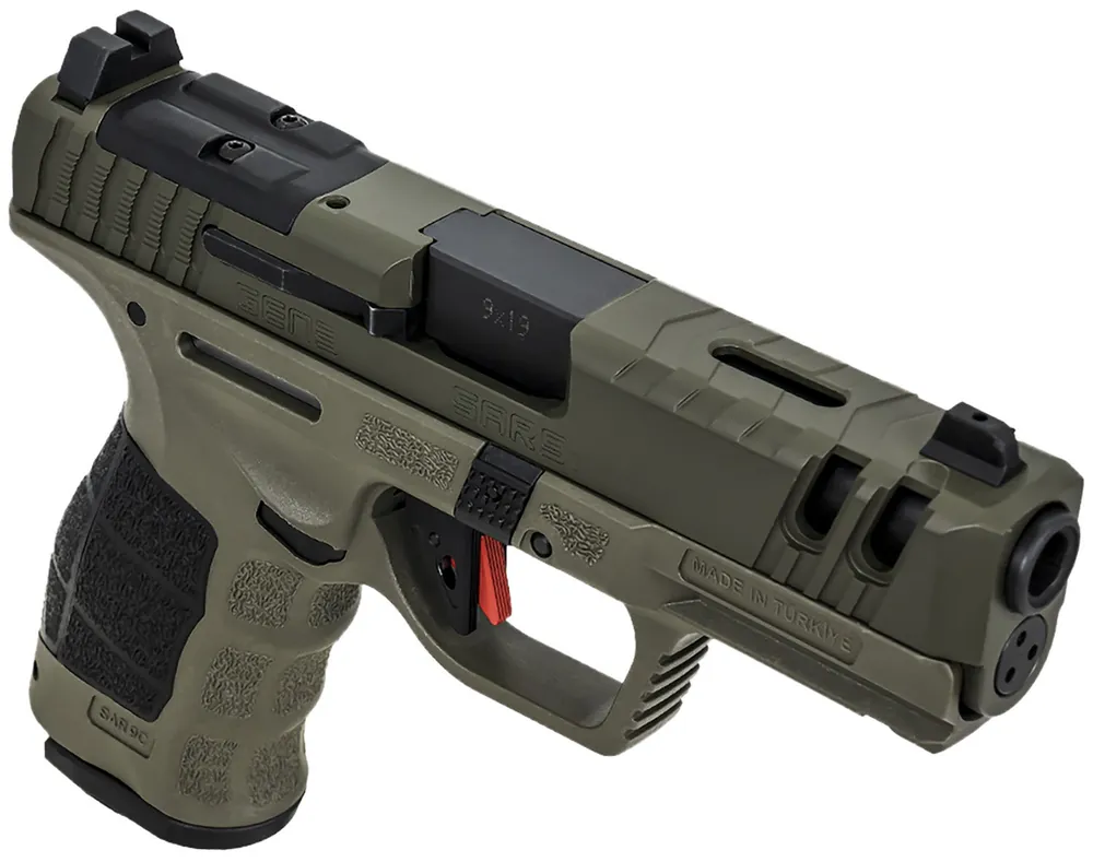 SAR USA SAR9 C Gen3 9mm Luger Pistol 4" OD Green Cerakote SAR9CG3OD