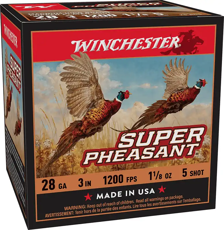 Winchester Super Pheasant 28 Gauge Ammo 3" 1 1/8 oz 5t 25 Rounds X283P ShoH5