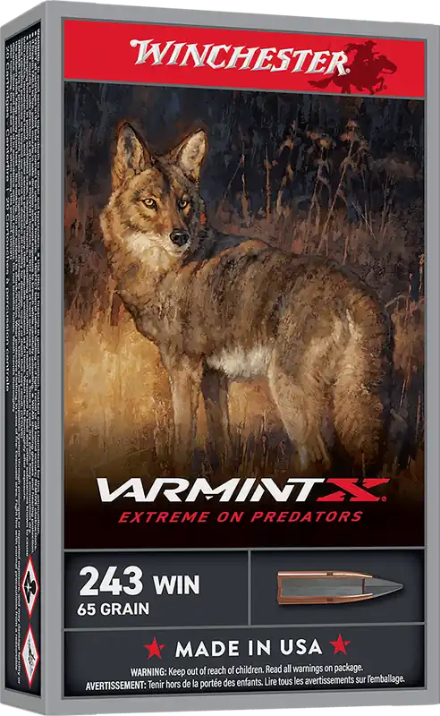 Winchester Ammo Varmint X 243 Win 65gr Extreme Point 20 Rounds Per Box X243PXP