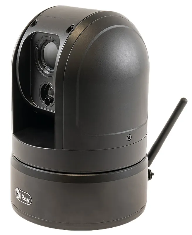 iRay USA M6T Vehicle Mounted PTZ w/LRF Thermal 1x 25mm 640x512 50 Hz Resolution 4x Zoom 1375 Yard Range Waterproof Black