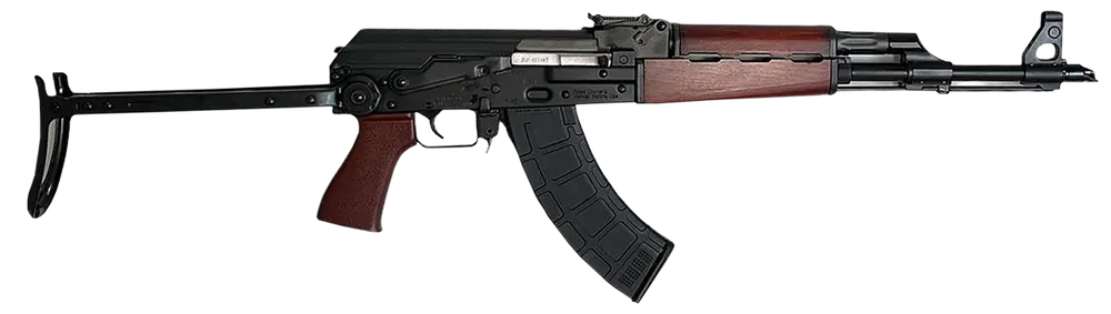 ZASTAVA ZPAPM70 7.62x39mm Rifle 30+1 16.25" Chrome-lined Barrel Bulged Trunnion Rec Underfolding Stock Wood Grips ZR7762UFSR