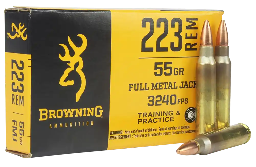 Browning Ammo 223 Rem 55gr Full Metal Jacket 20 Rounds Per Box B192802231