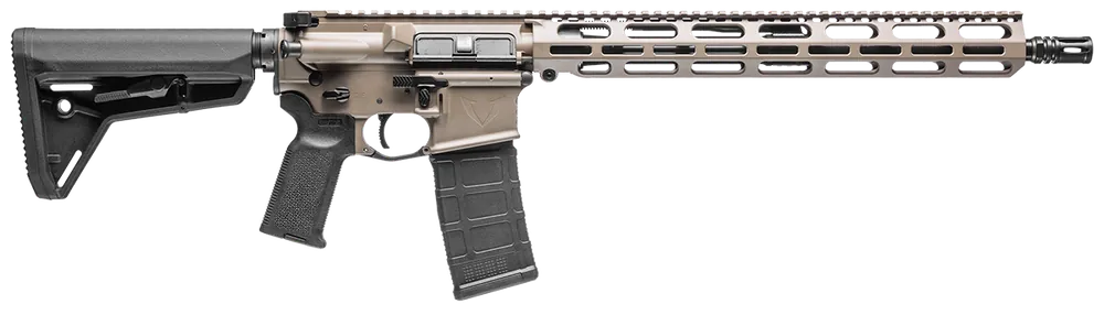 VKTR Industries VK-1 5.56mm Rifle 30+1 16" Threaded w/Flash Hider M-LOK Handguard Steel Rec Adj Stock Rail Blk/FDE V31100916602