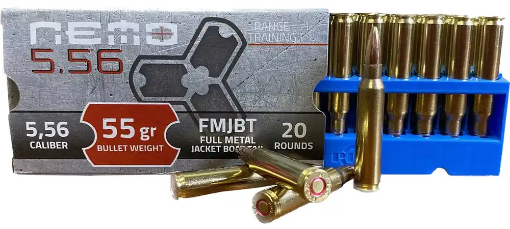 Nemo Arms 5.56mm 55 Gr. Full Metal Jacket Boat Tail 20/Box