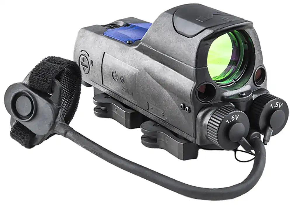 Meprolight USA MOR PRO 1x30mm 4.3 MOA Amber Dot/Bullseye Illuminated Reticle Green/IR Laser Black Aluminum