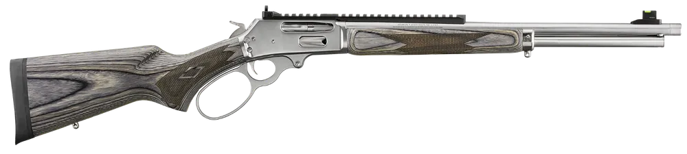Marlin 336 Full Size 30-30 Win Rifle 6+1 19.10" Polished Stainless Steel Threaded Barrel, Polished Stainless Steel Receiver 70905