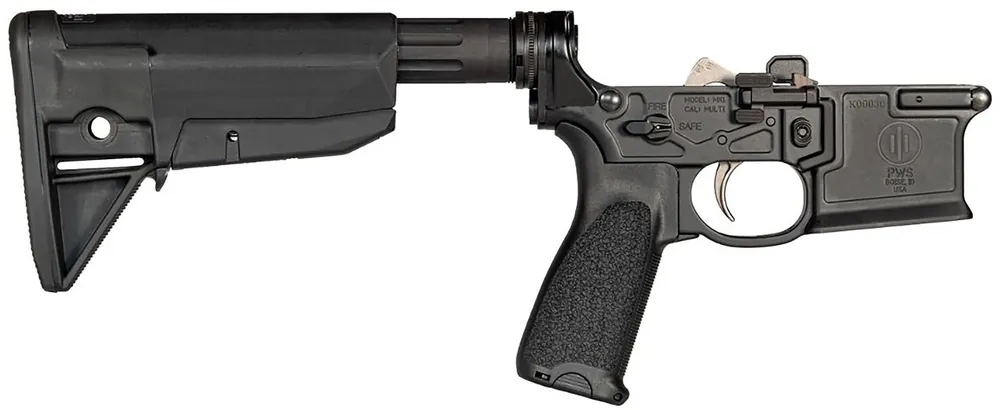 Primary Weapons Systems Complete AR Lower Receiver Hard Coat Anodized Alum Receiver Bravo Company Stock/Grip Blk 2M100RM11-1F