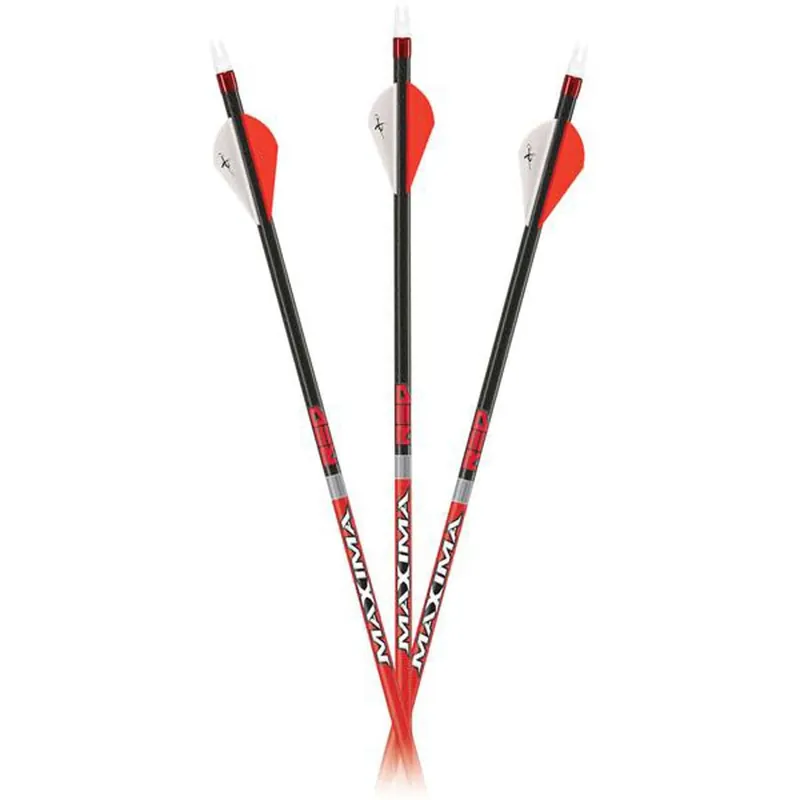 Carbon Express Maxima Red Arrows .400 3-Spine Shaft Accepts 19/64" Points Desert Tan 6-Pack