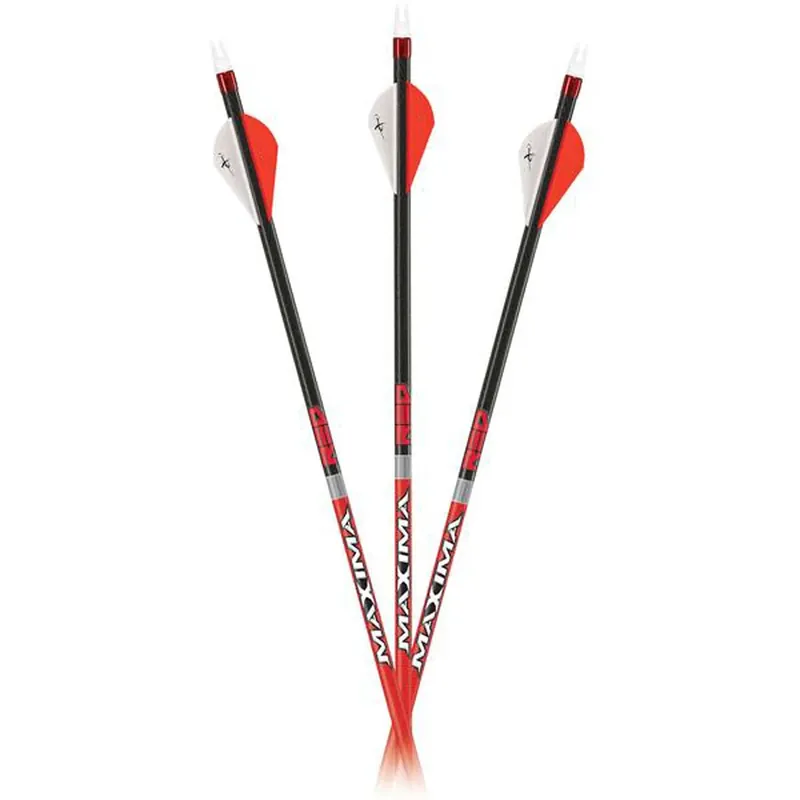 Carbon Express Maxima Red Stone Arrows .350 32" 3-Spine Shaft Accepts 19/64" Points Desert Tan 6-Pack