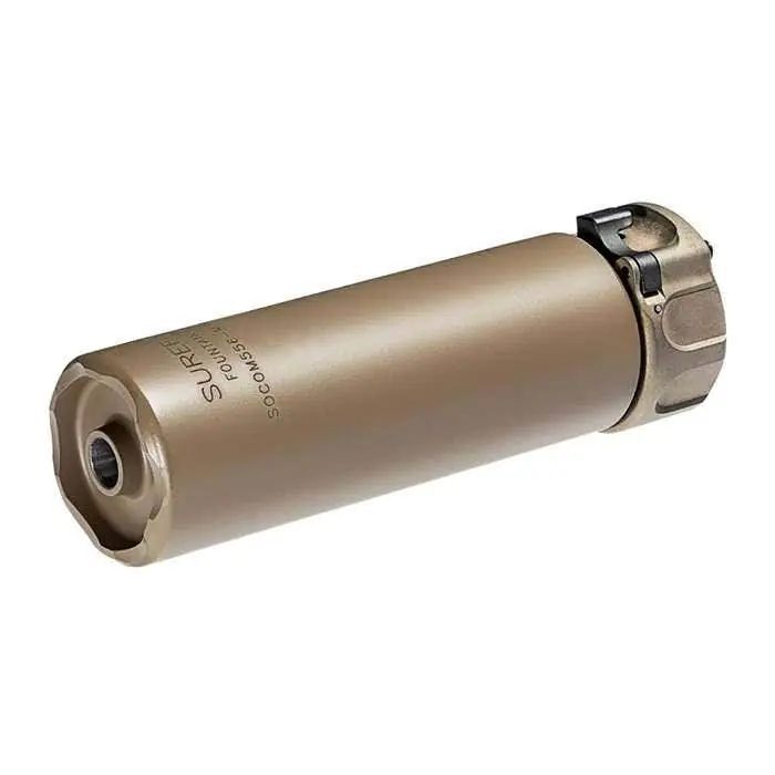 Surefire 2nd Gen SOCOM Rifle Suppressor, Mini, 5.56NATO, Dark Earth Color SOCOM556-MINI2-DE
