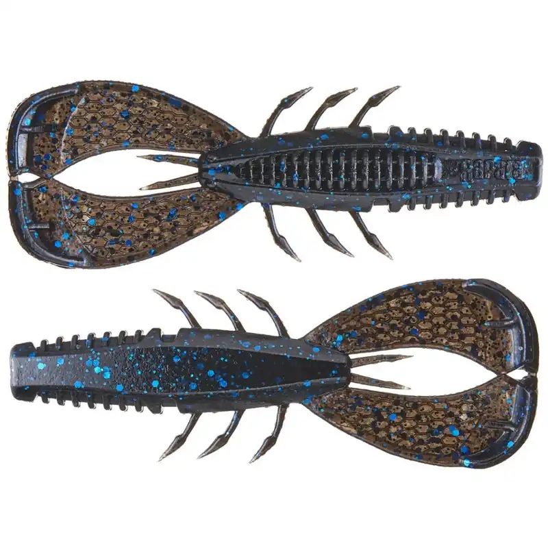 Rapala CrushCity Cleanup Craw - 3.5" Black Blue Flake