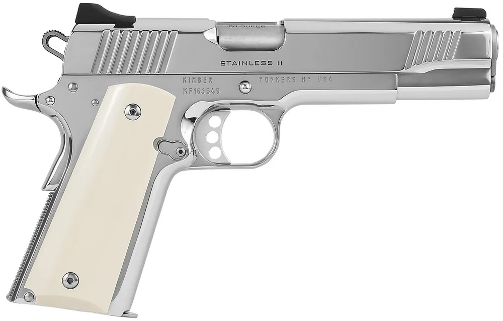 Kimber Stainless II High Polished 38 Super Pistol 5" Stainless 3200397