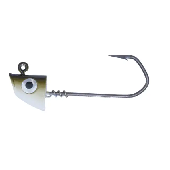 Hogy Ultra Barbarian Jig 10/0 - Olive White 2 oz.
