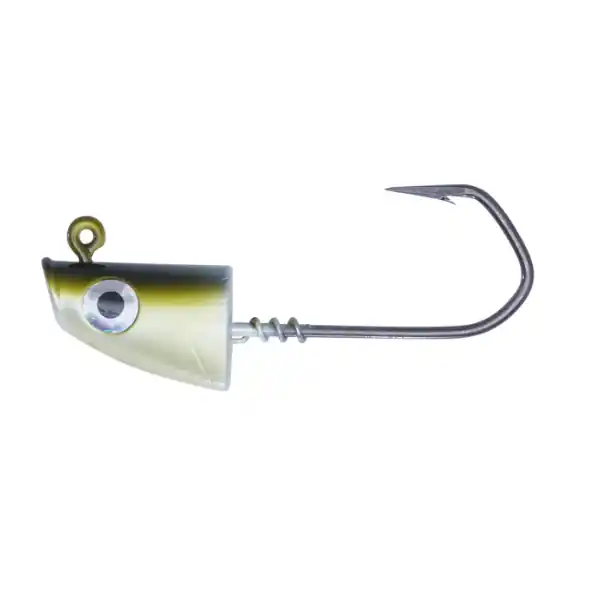 Hogy Ultra Barbarian Jig 10/0 - Olive White 3 oz.