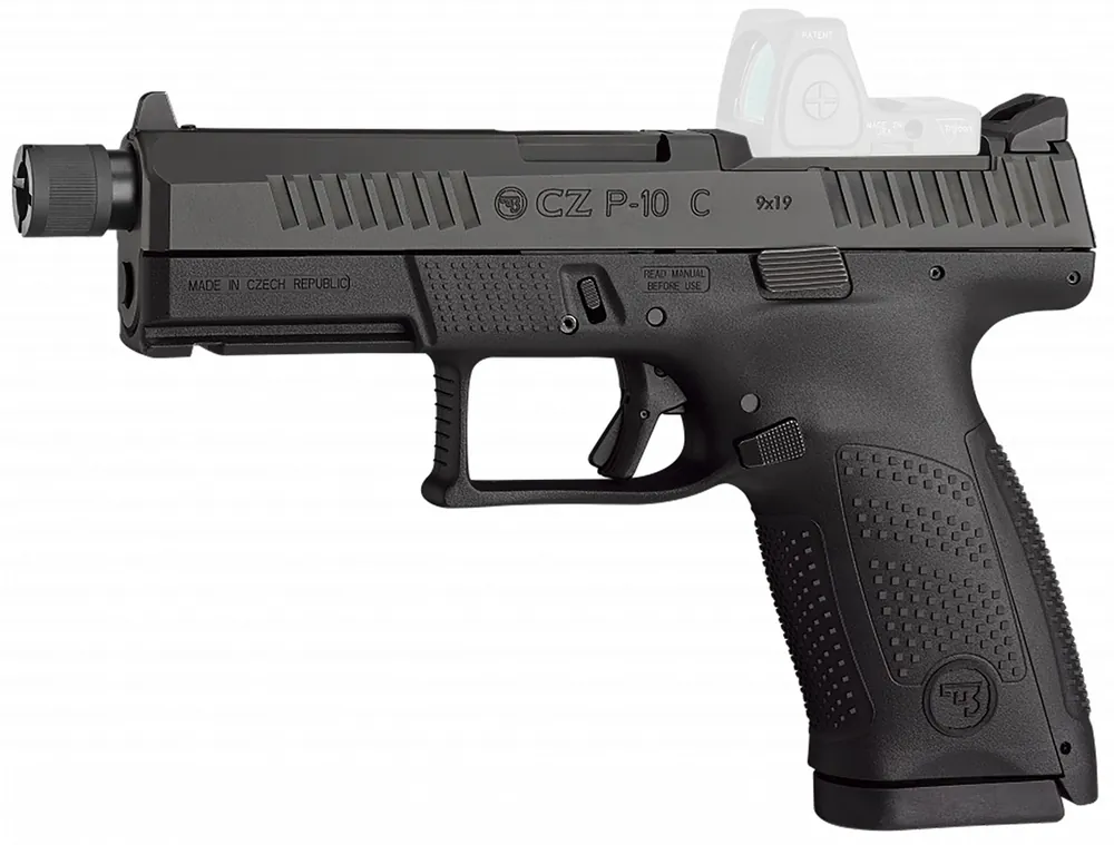 CZ-USA P-10 C 9mm Luger Pistol 4.02" Black OR 91513