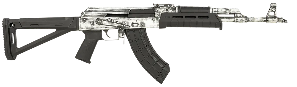 Century Arms VSKA 7.62X39mm Tactical Rifle 30+1 16.50" Barrel Stamped Rec Syn Stock Magpul Handguard White Cerakote RI4997N