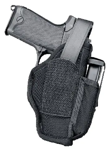 Uncle Mike‘s Sidekick Hip Holster IWB/OWB Pistol Fits 4.50-5" Barrel LH/RH Black 7005070050