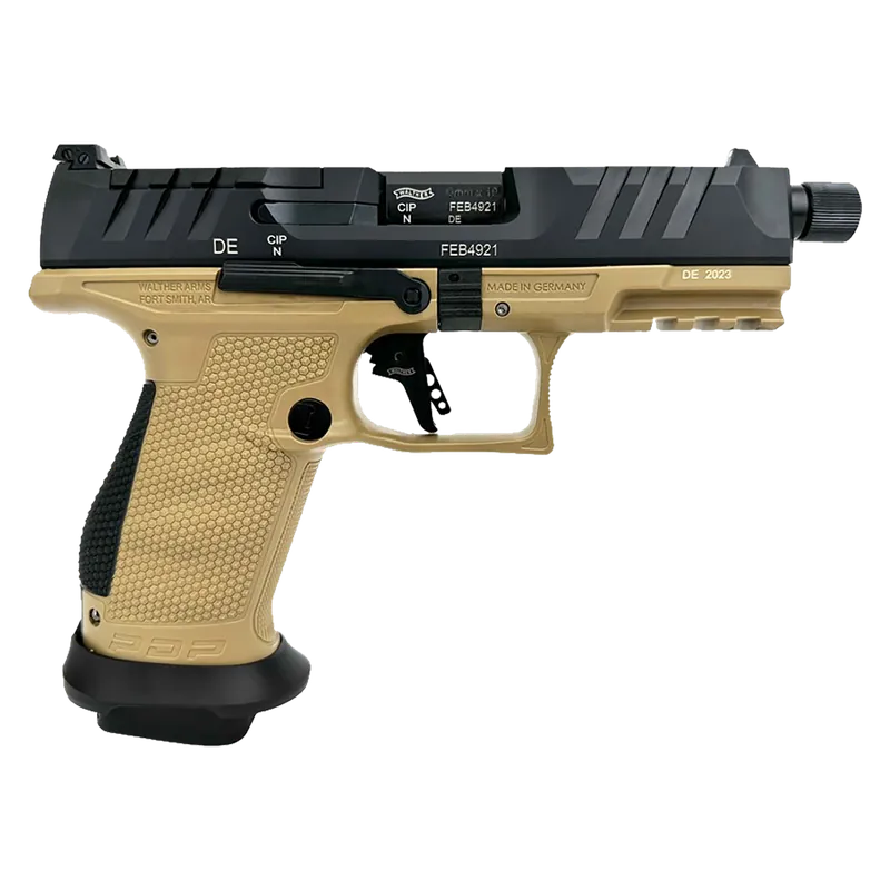 Walther Arms PDP Pro SD 9mm Luger Pistol 15+1 4.60" Threaded Barrel Optic Cut Steel Slide Flat Dark Earth Polymer Frame 3-Dot Sights 2877520