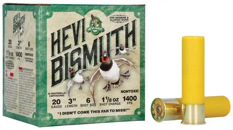 HEVI-Shot HEVI-XII Shotshells 28 GA 3" 1 oz 4 Bismuth Shot 1350 fps 25 Shells Per Box