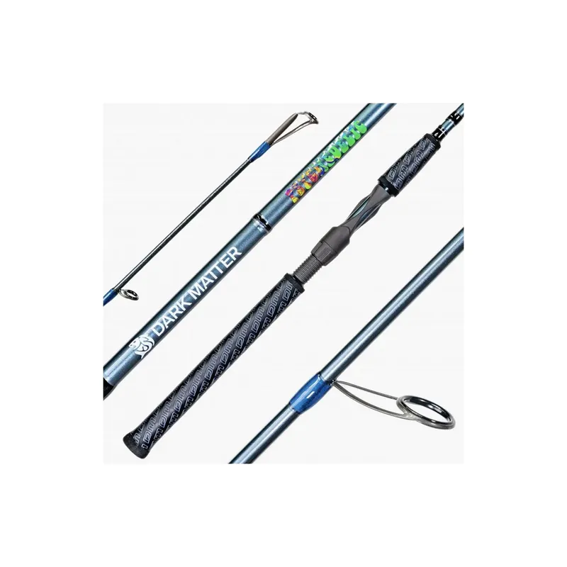 Dark Matter Psychedelic Inshore 7‘ Medium Heavy Fast Gunmetal Spinning Rod
