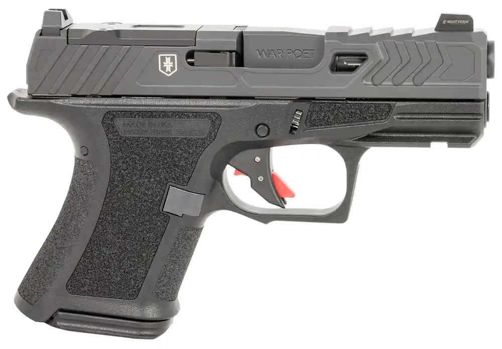 Shadow Systems CR920 War Poet 9mm Luger Pistol 3.40" Black SS4084