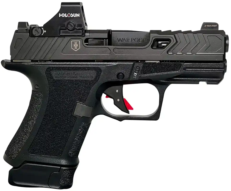 Shadow Systems CR920 War Poet w/Optic 9mm Luger Pistol 3.40" Black SS4083H