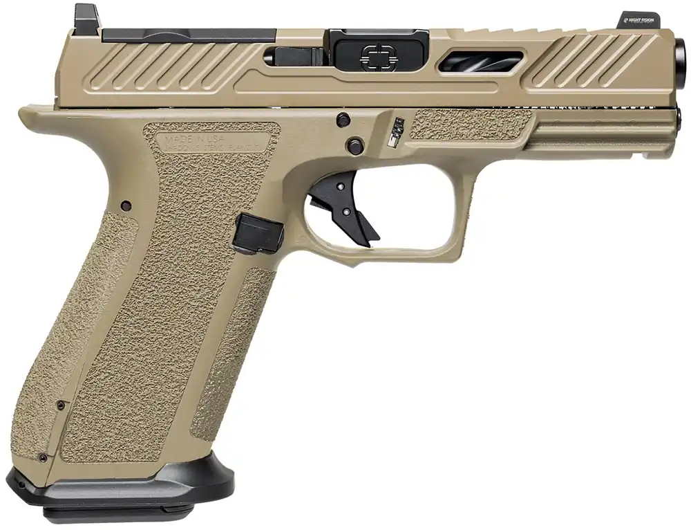 Shadow Systems XR920 Elite 9mm Luger Pistol 5" Flat Dark Earth/Black SS3024