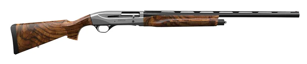 Retay USA Gordion Inertia Plus 20G Semi Auto Shotgun 4+1 (2.75") 3" 28" Black, Gray Rec, Walnut Stock GOR20GRYCON28