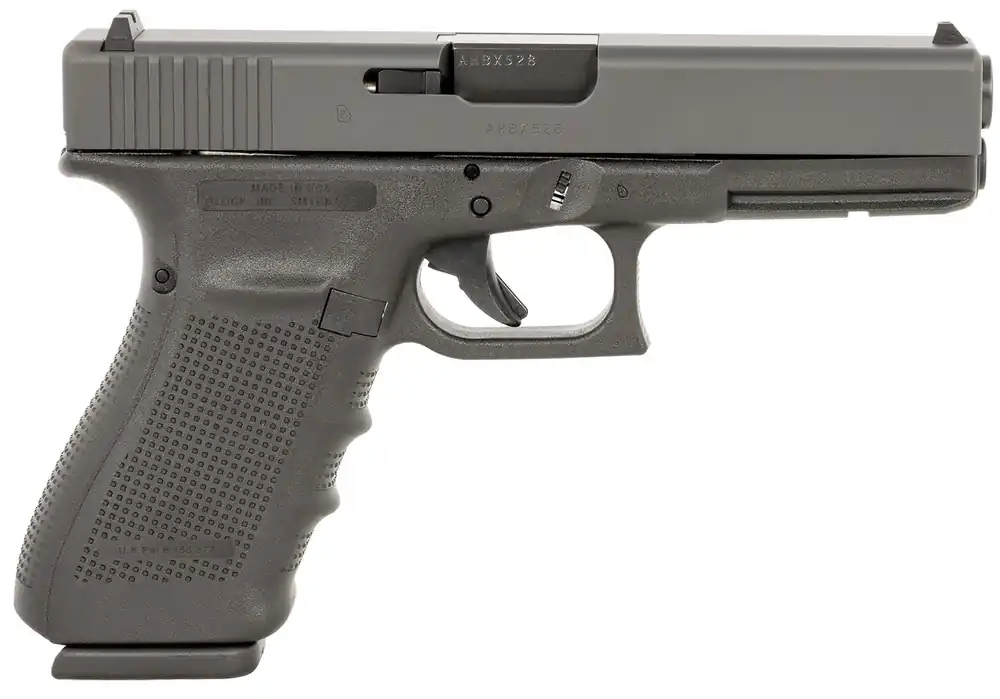 Glock G20 Gen4 Pistol 10mm 10+1 4.61" Barrel Steel Slide Polymer Frame Light Rail Interchangeable Backstrap DAO Black UG2050201