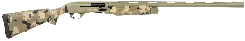 T R Imports Alpha 2 12G Bolt Action Shotgun 3" 4+1 28" Green Cerakote Barrel & Steel Receiver, Old School Camo Stock A21228OS3