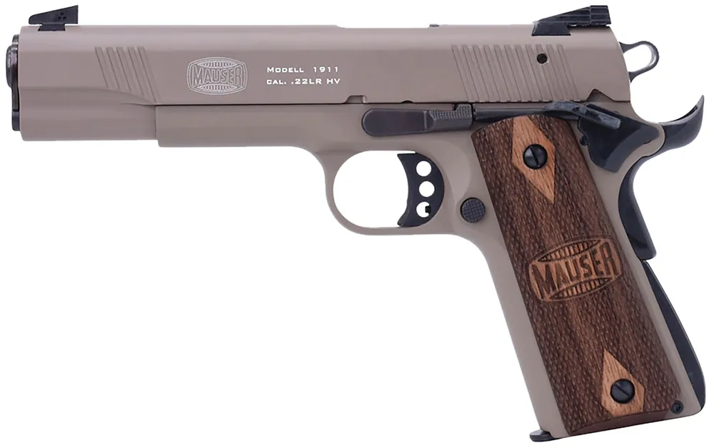 Mauser Rimfire 1911 22 LR Pistol 5" Tan 4110604