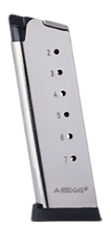 Mec-Gar 1911 Officers 7rd 45 ACP Nickel Carbon Steel MGCO4507NPF