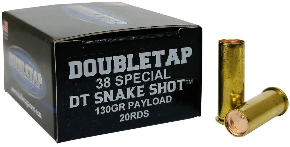DoubleTap Ammunition Snake Shot .38 Special Ammo 130 gr Snake Shot 20 Rounds 38SPSS2