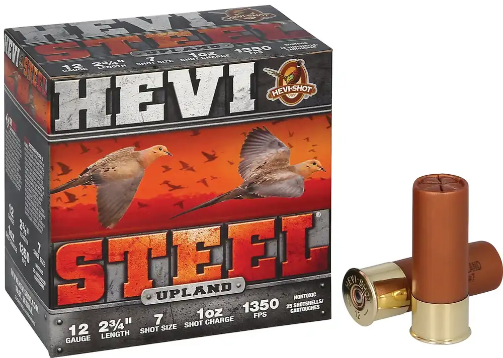 HEVI-Shot Upland 12 Gauge Ammo 2.75" 1 oz 7 Shot 25 Rounds HS61227