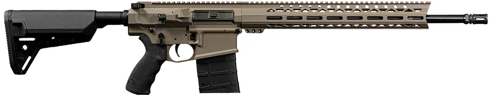 Live Free Armory Hunter 7.62x51mm 10+1 18" Heavy Threaded Barrel Flat Top Receiver M-Lok Handguard Adj Stock FDE LFHUN81012