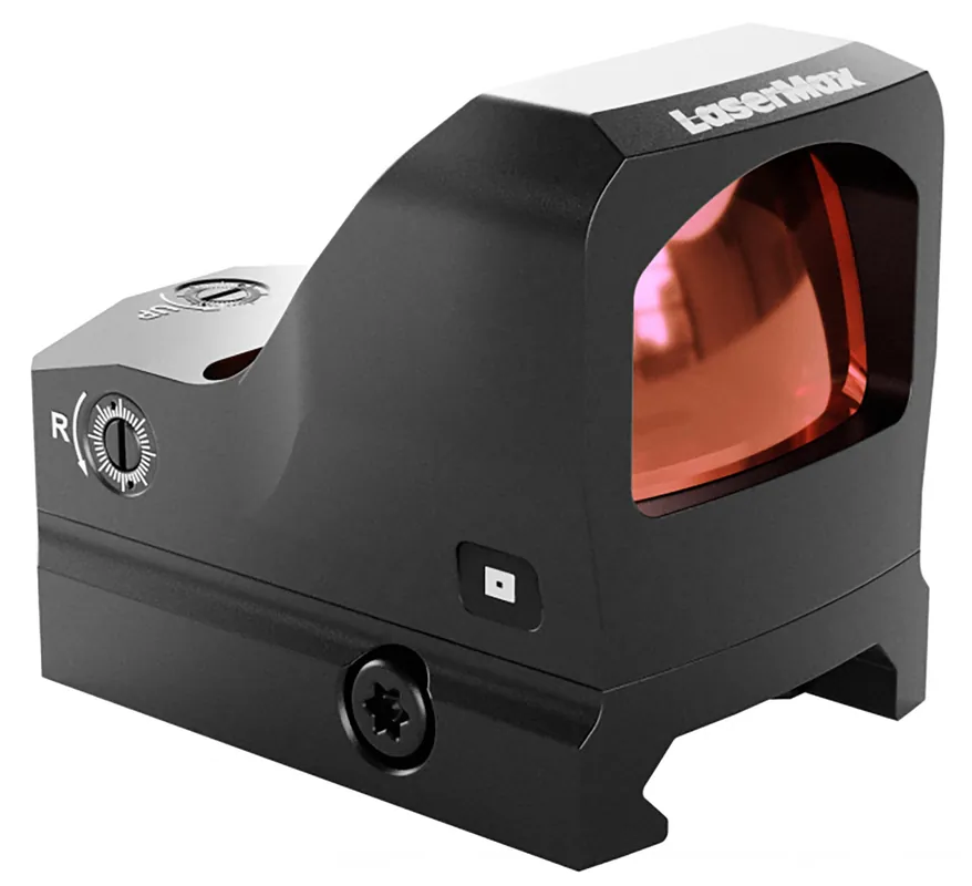 LaserMax Compact Red Dot Sight 1 x 0.98" x 0.66" 3 MOA Pistol/Rifle Picatinny Rail/RMR Pattern Footprint Matte Black Aluminum