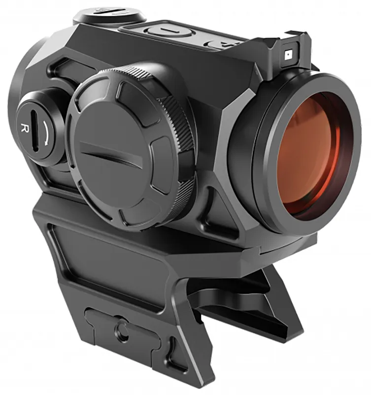 LaserMax Rifle Red Dot Sight 1 x 22 mm 3 MOA Carbine/Rifle Low/High Mounts CR2032 Battery Power Aluminum Matte Black