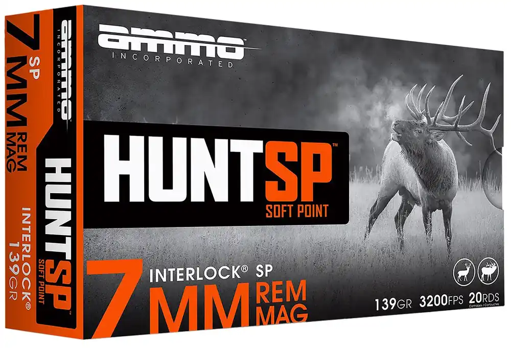 Ammo Inc Hunt 7mm Ammo 139gr Soft Point 20 Rounds 7MM139SPA20