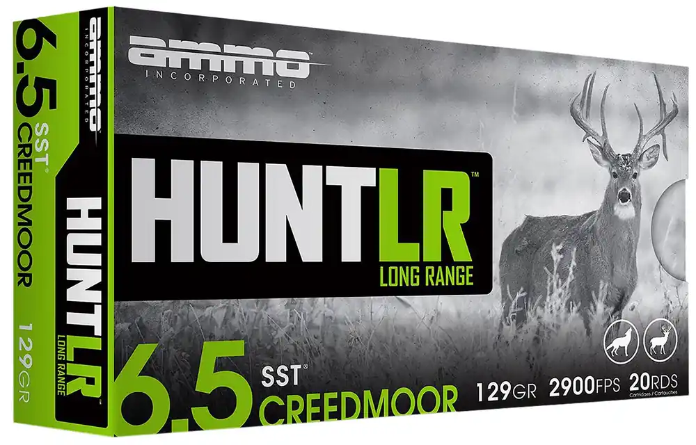 Ammo Inc Hunt Long Range 6.5 Creedmoor Ammo 129gr Super Shock Tip 20 Rounds 65CM129SSTA20