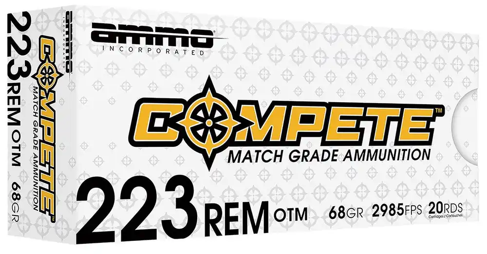 Ammo Inc Match 223 Rem Ammo 68 Grain Boat Tail Hollow Point 20 Rounds 223068BTHPA20
