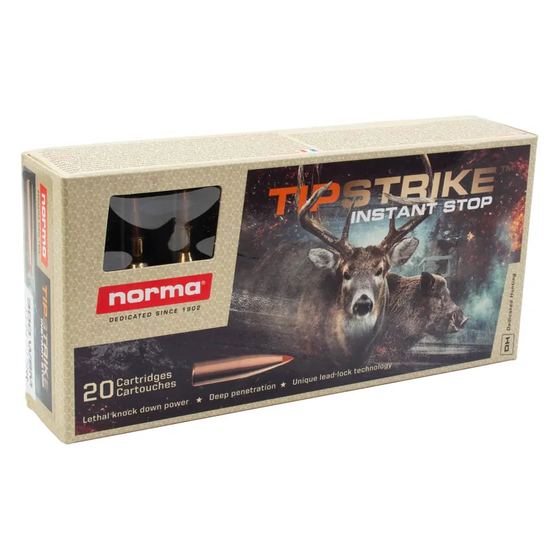 Norma Ammunition Tipstrike 300 WSM Ammo 170gr Polymer Tip 20 Rounds 20174022