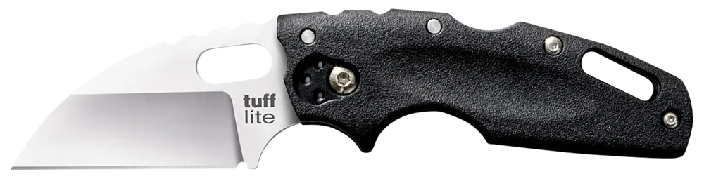 Cold Steel Tuff Lite 2.50" Folding Sheepsfoot Plain AUS-8A SS Blade, 3.50" Black Textured Griv-Ex Handle CS20LTZ