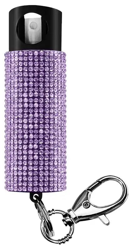Skyline USA Bling-It-On Pepper Spray Keychain .5 oz Lavender PSGDBOLV